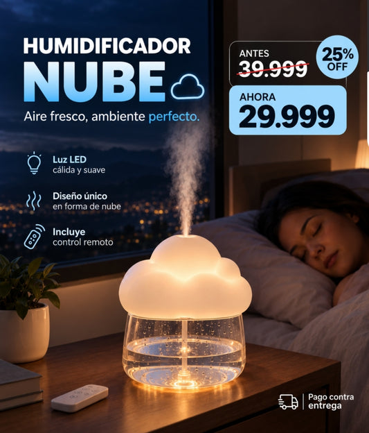 Humidificador en forma de nube