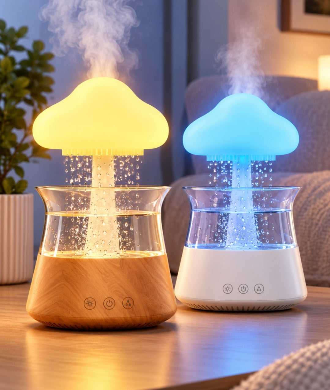 Humidificador en forma de nube